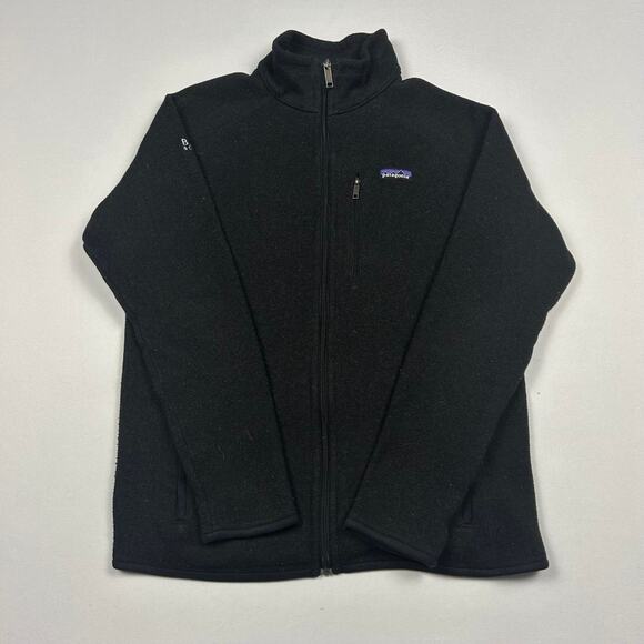 Patagonia Black Fleece Zip Up Jacket - Picture 1 of 7